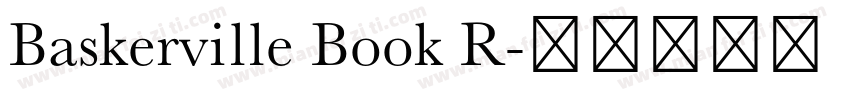 Baskerville Book R字体转换